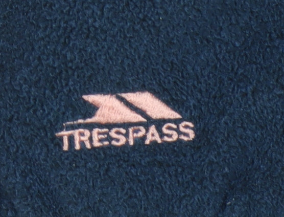 Trespass Women's Blue Hooded Fleece Jacket Size 10