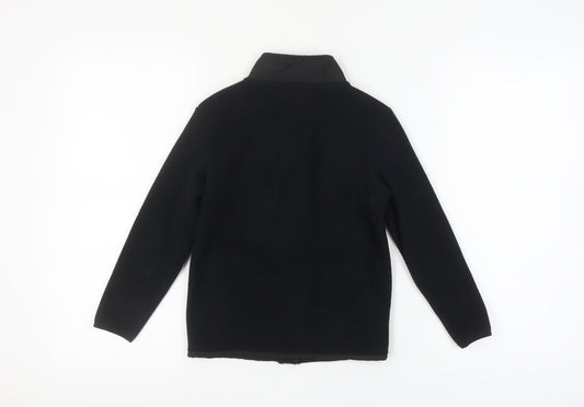 Crane Boys Black Polyester Jacket 7-8 Years