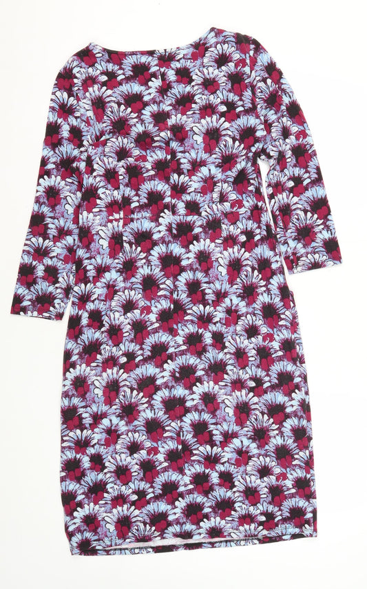 White Stuff Women's Multicoloured Floral Dress Size 10