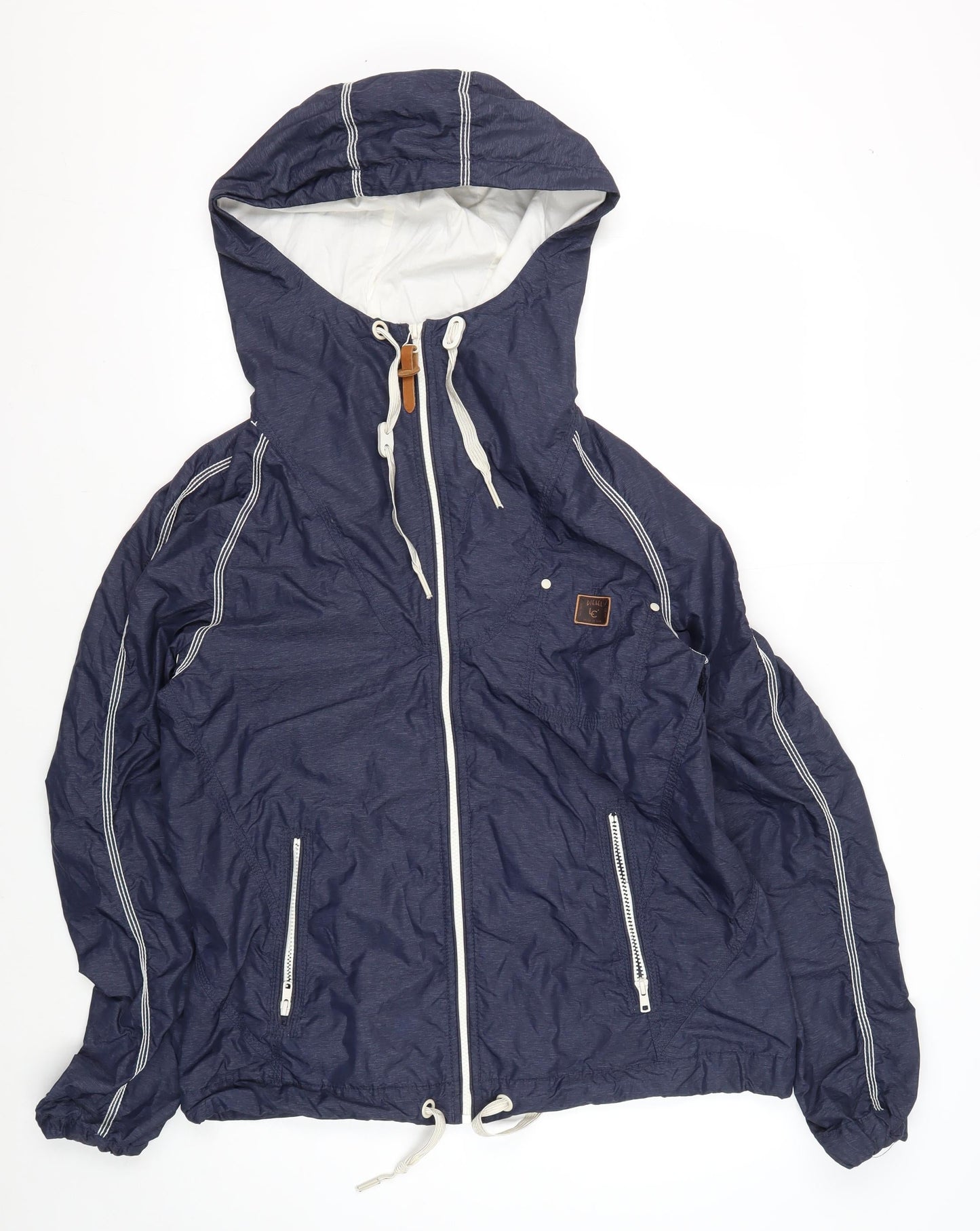 Diesel Women's Blue Windbreaker Jacket M