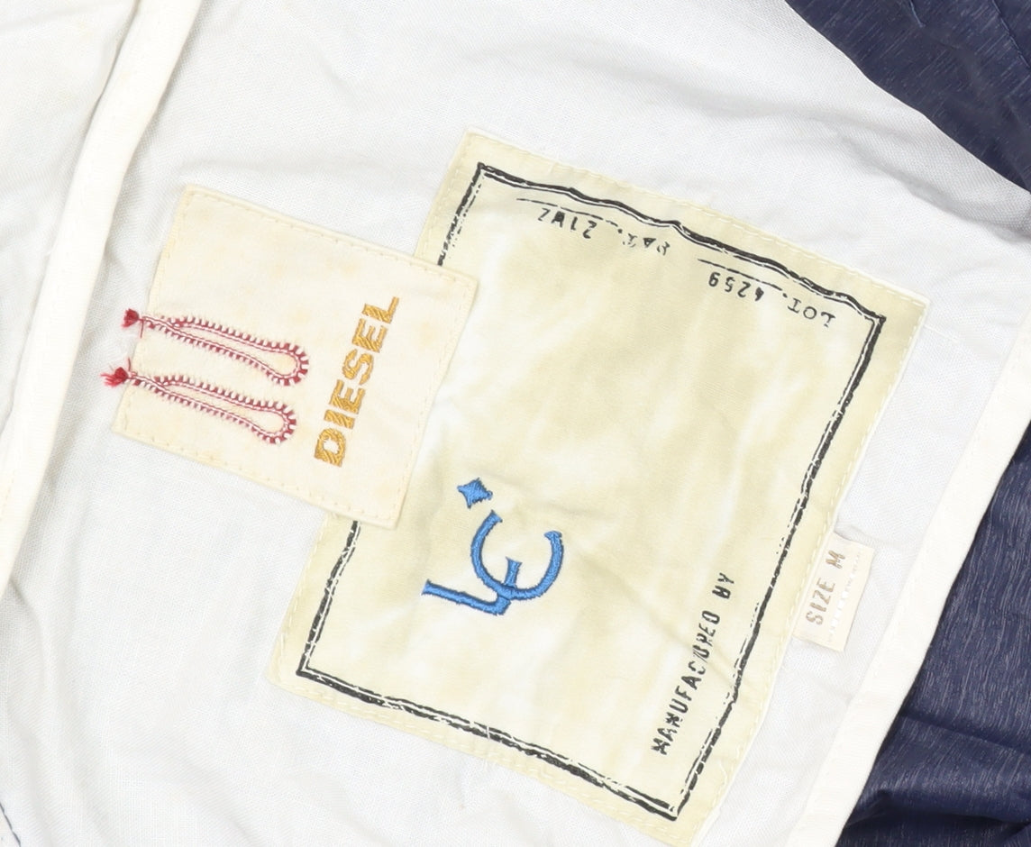 Diesel Women's Blue Windbreaker Jacket M