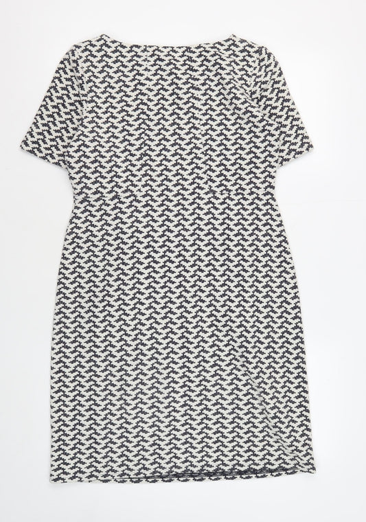 White Stuff Women's Multicoloured Shift Dress Size 10