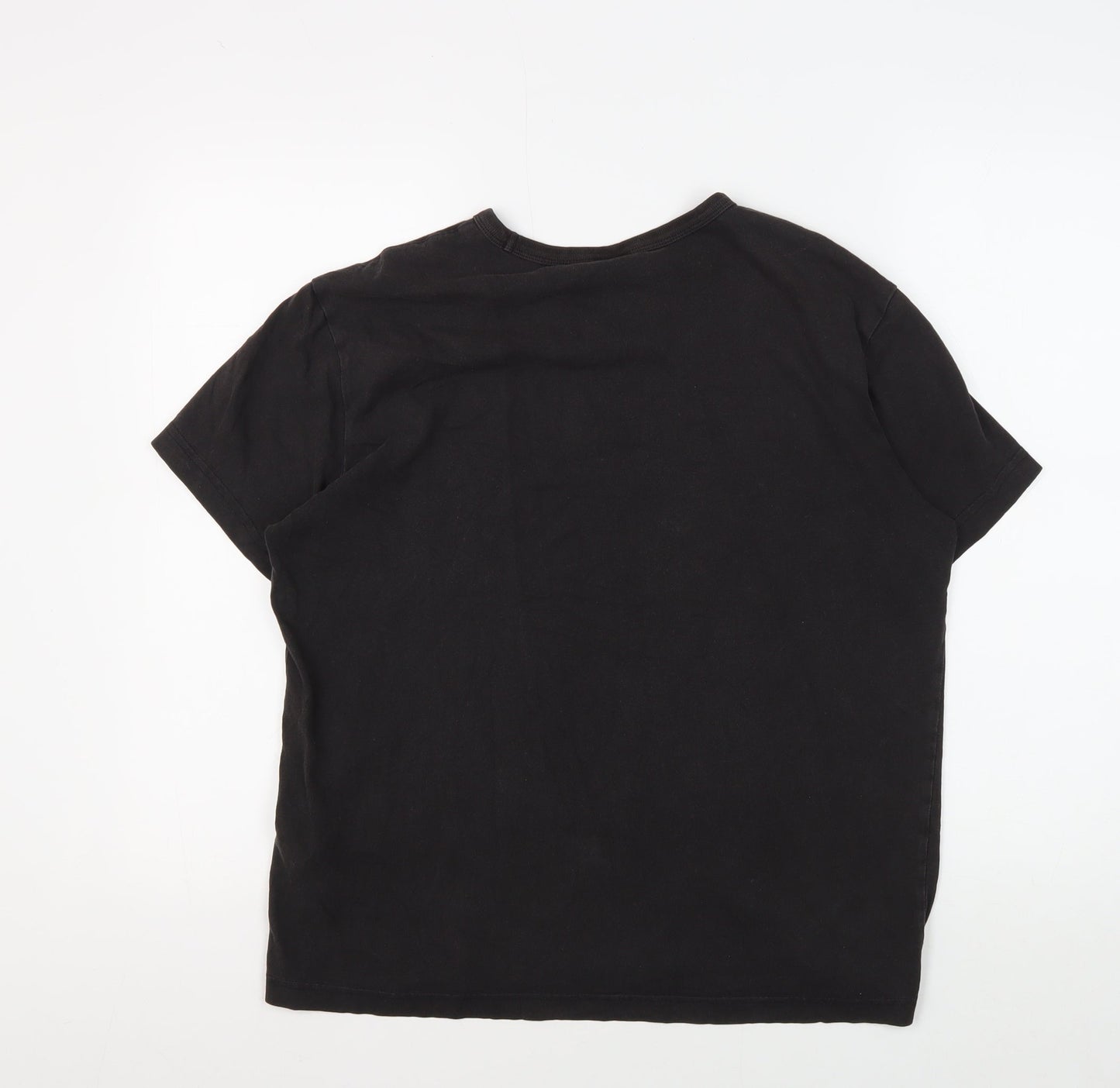 Champion Men's Black Small Logo Tee