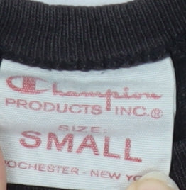 Champion Men's Black Small Logo Tee