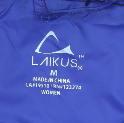 Brand and care label for Laikus Women's Blue Basic Jacket - Medium