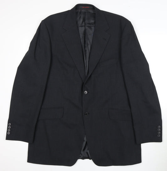 Jeff Banks Men's Black 44 Blazer - Business Travel Wool