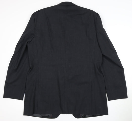 Jeff Banks Men's Black 44 Blazer - Business Travel Wool