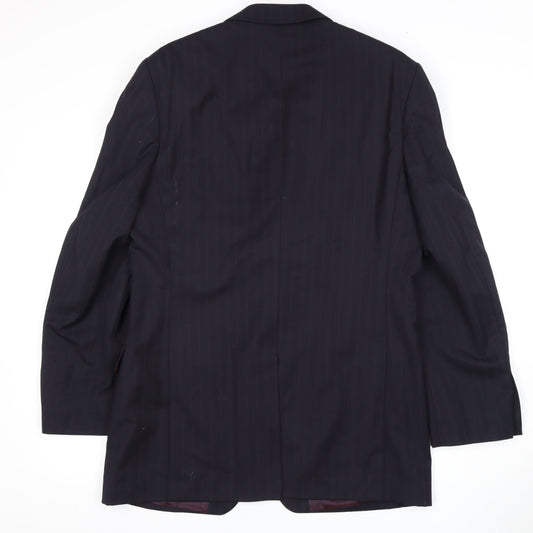 Jaeger Men's Blue Wool Blazer, Size 40, Formal Jacket