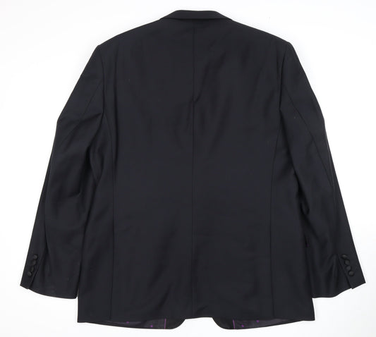 Daniel Hechter Men's Black Tuxedo Wool Blazer - Size 44R