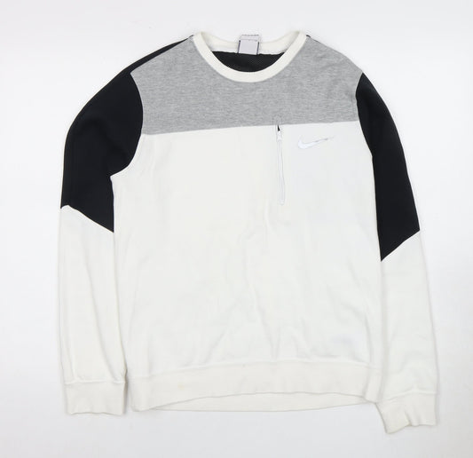Mens UK S Regular Nike Multicoloured Pullover Sweatshirt