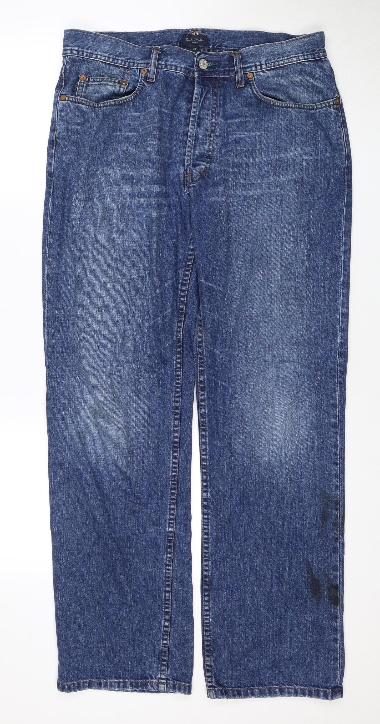 Paul Smith Men's Blue Denim Jeans Size 32 Button Closure