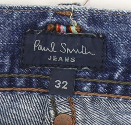 Paul Smith Men's Blue Denim Jeans Size 32 Button Closure