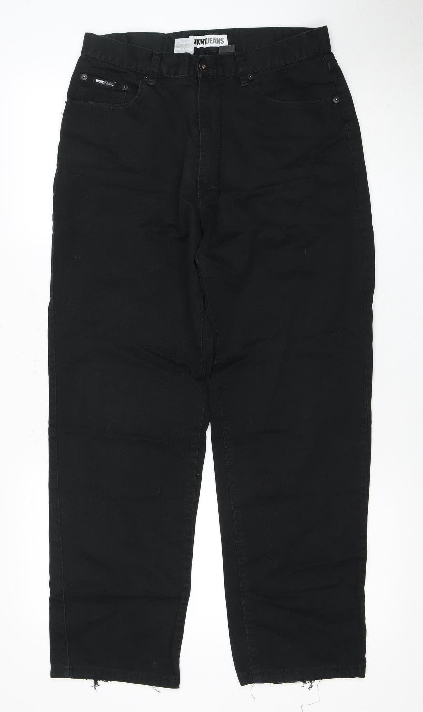 DKNY Men's Black Jeans Size 32 Cotton Denim