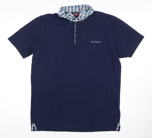 Pierre Cardin Men's Blue Polo Shirt M Regular Fit