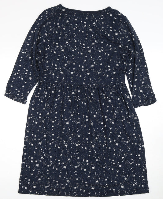 Weird Fish Women's Blue Dress Size 12