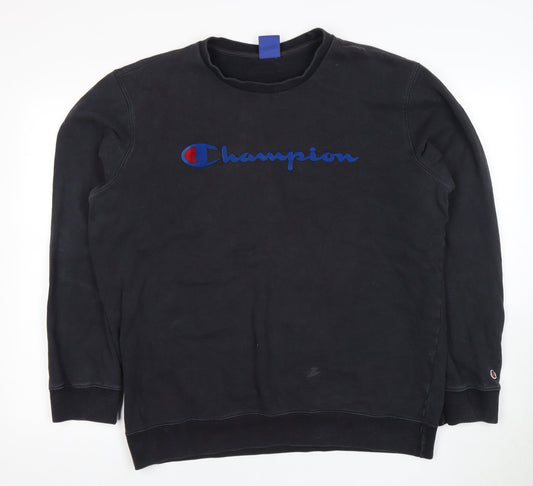 Champion Men's Black XL Pullover Sweatshirt