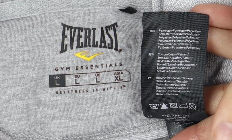 Everlast Men's Grey Pullover Hoodie - Size L
