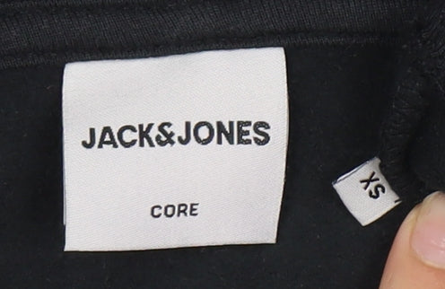 Jack & Jones Men's Black XS Full Zip Hoodie