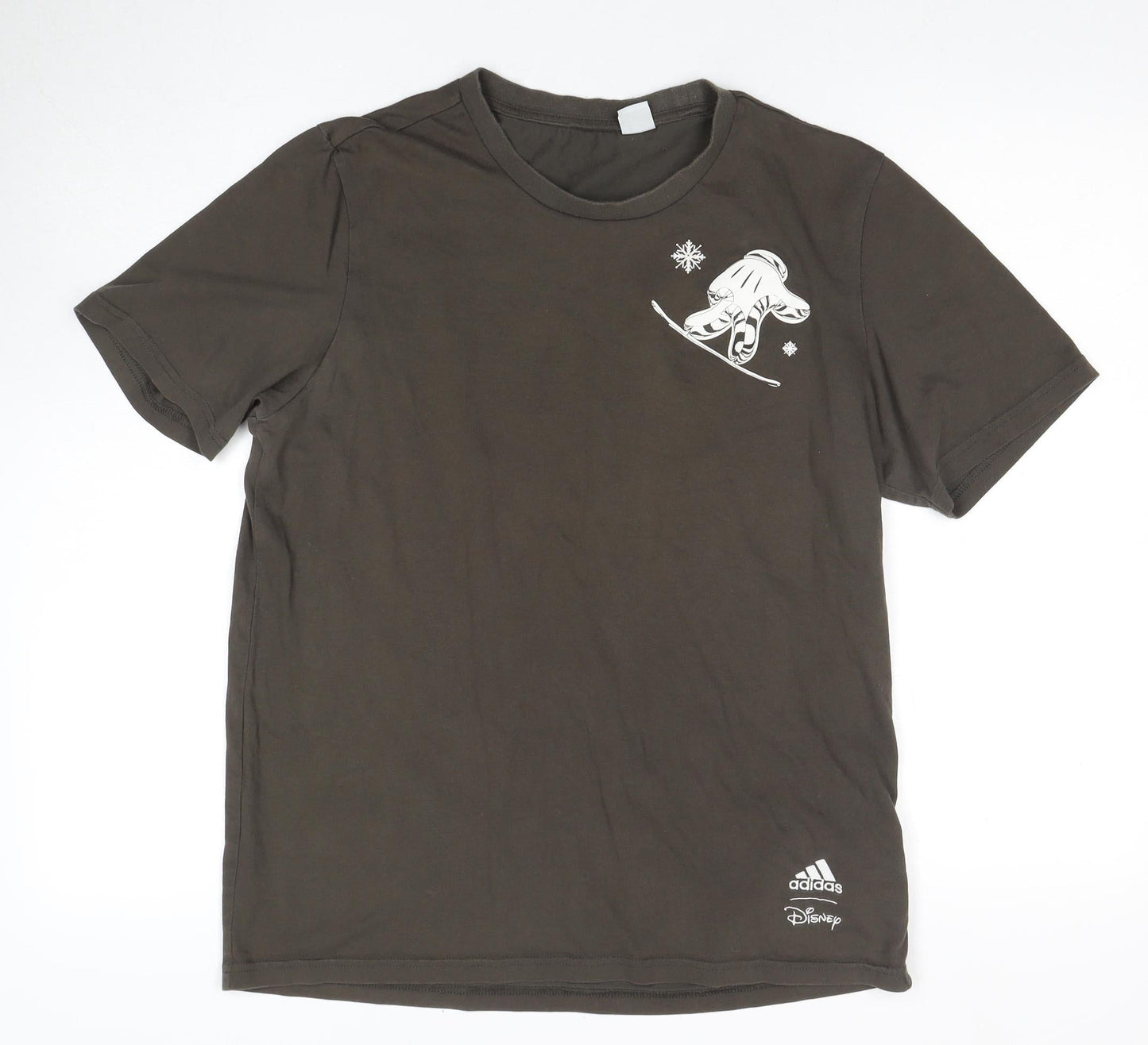 Disney Men's Brown Mickey Mouse Graphic T-Shirt Medium