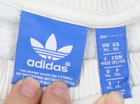 Adidas Men's XL Grey Pullover Sweatshirt