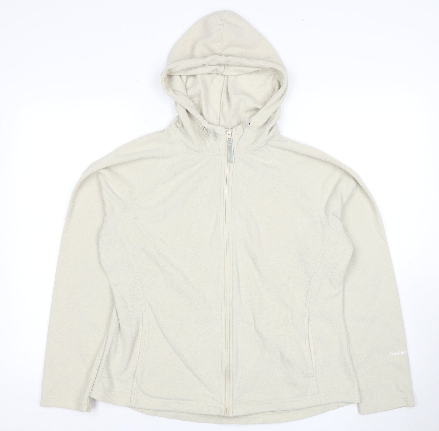 Peter Storm Women's Beige Full Zip Hooded Jacket Size 16