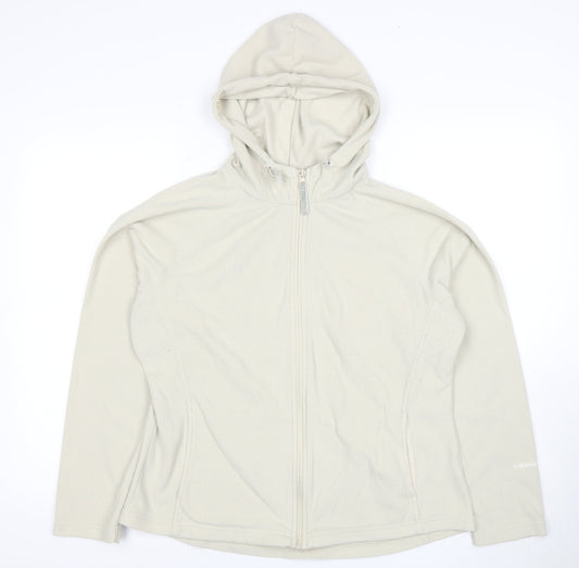 Peter Storm Women's Beige Full Zip Hooded Jacket Size 16