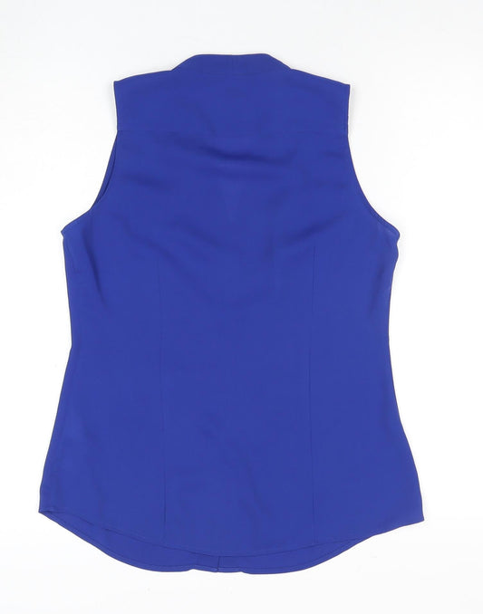 Banana Republic Women's Blue Sleeveless Blouse Size 2