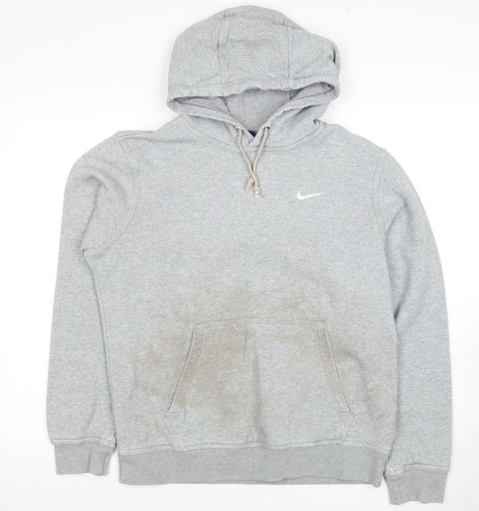 Mens UK M Regular Nike Grey Pullover Hoodie