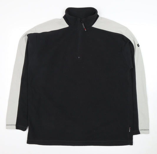 Trespass Men's Black Fleece Sweatshirt L Zip