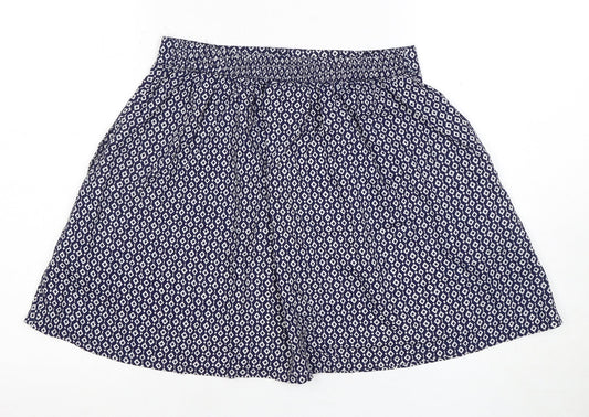 Superdry Women's Blue Geometric Skirt, Size S