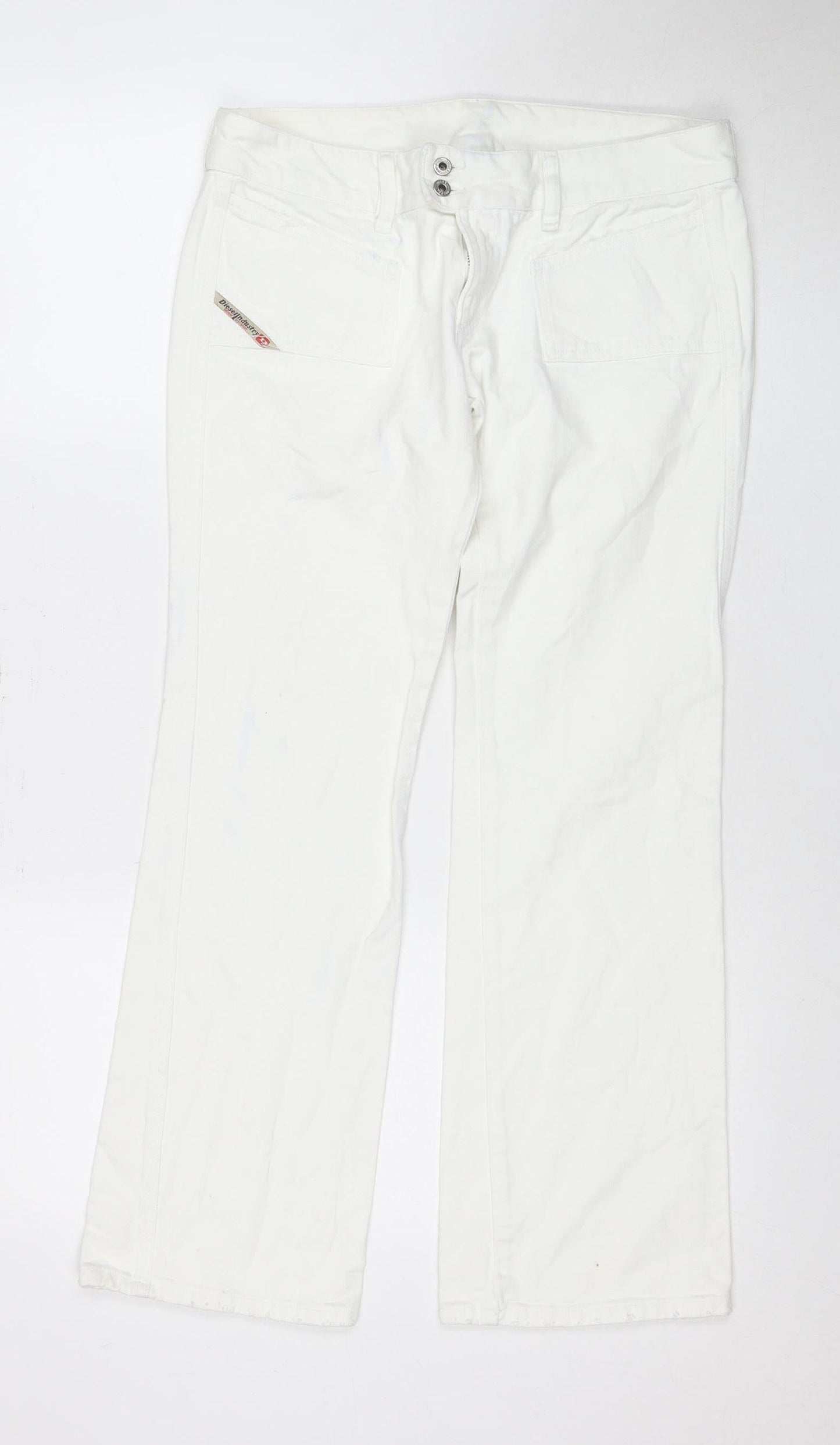 Diesel Women's White Straight Jeans Size 2