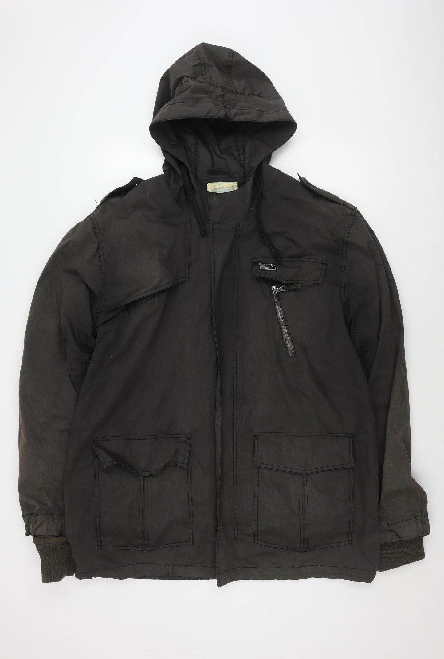 Billabong Men's XL Black Anorak Jacket Hooded Outdoor