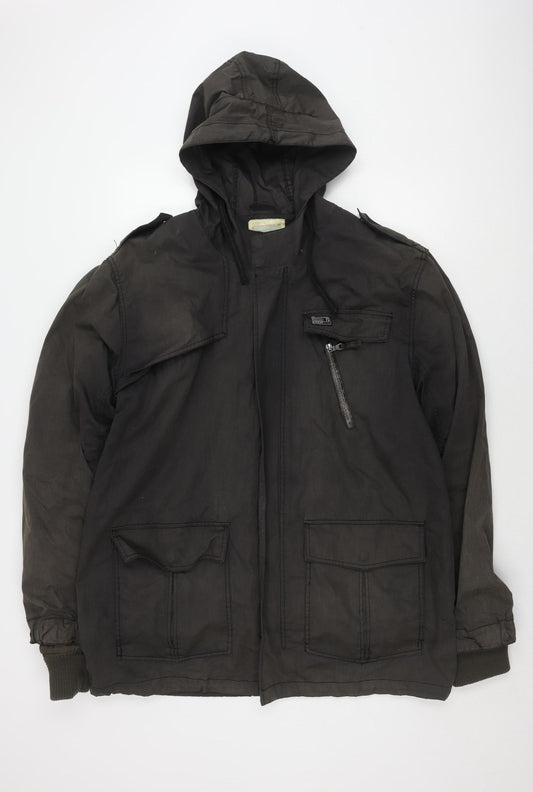 Billabong Men's XL Black Anorak Jacket Hooded Outdoor