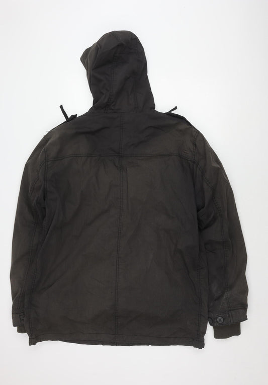 Billabong Men's XL Black Anorak Jacket Hooded Outdoor