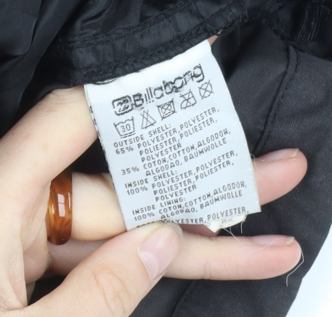 Billabong Men's XL Black Anorak Jacket Hooded Outdoor