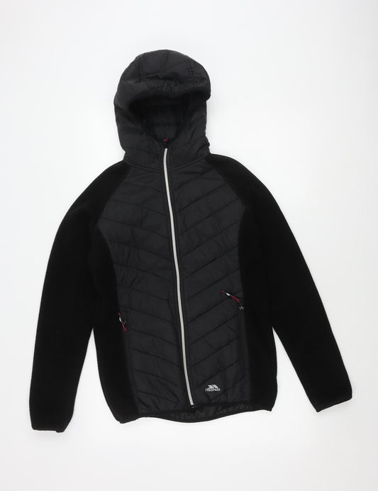 Trespass Women's Black Puffer Jacket, Size M