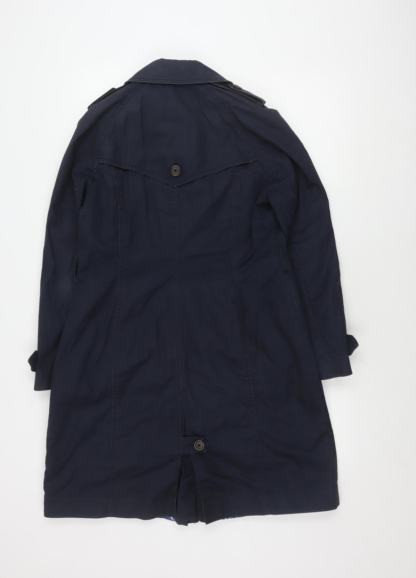 Joules Women's Blue Trench Coat Size 12
