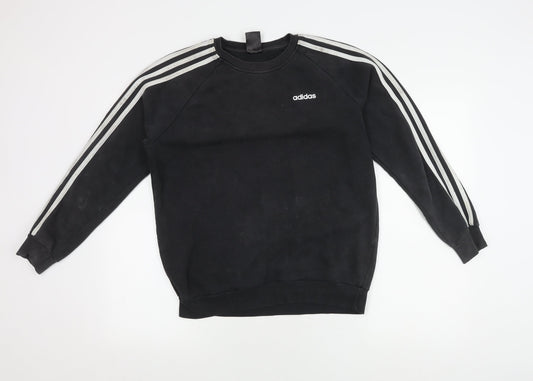 Adidas Men’s Black Sweatshirt L Pullover Logo