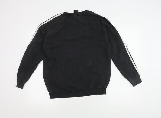 Adidas Men’s Black Sweatshirt L Pullover Logo