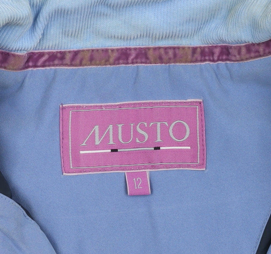 Musto Women's Blue Waistcoat, Size 12, Polyester
