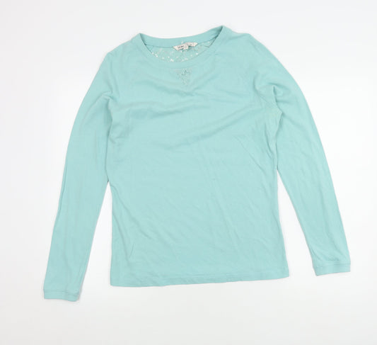 Fat Face Women's Blue Cotton Pullover Jumper, Size S