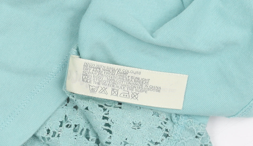 Fat Face Women's Blue Cotton Pullover Jumper, Size S