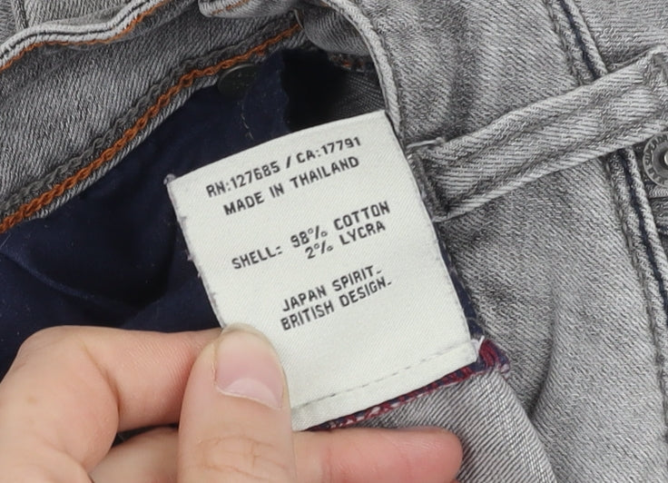 Superdry Women's Grey Cropped Slim Jeans 25