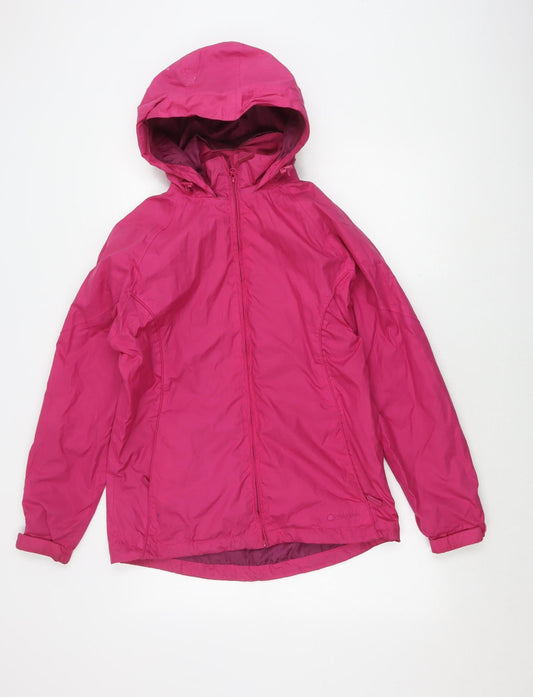 Peter Storm Women's Pink Hooded Jacket Size 12