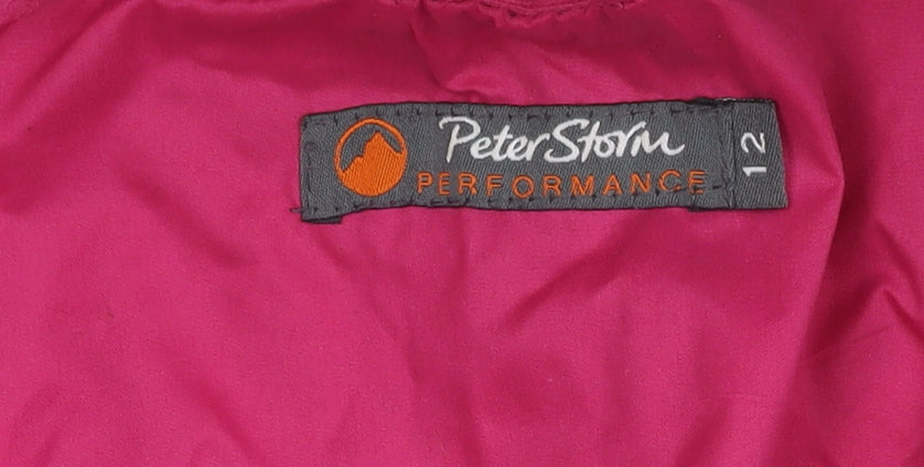 Peter Storm Women's Pink Hooded Jacket Size 12