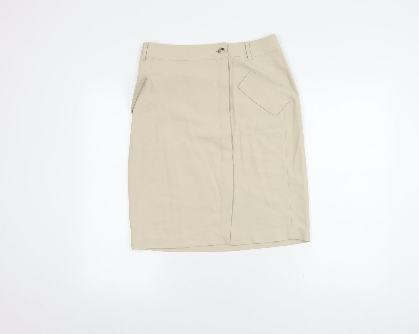 Banana Republic Beige Pencil Skirt, Size 12, Women's Casual