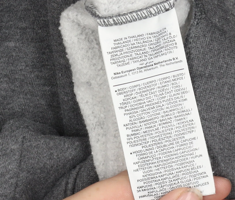 Nike Men's Grey Pullover Hoodie XL
