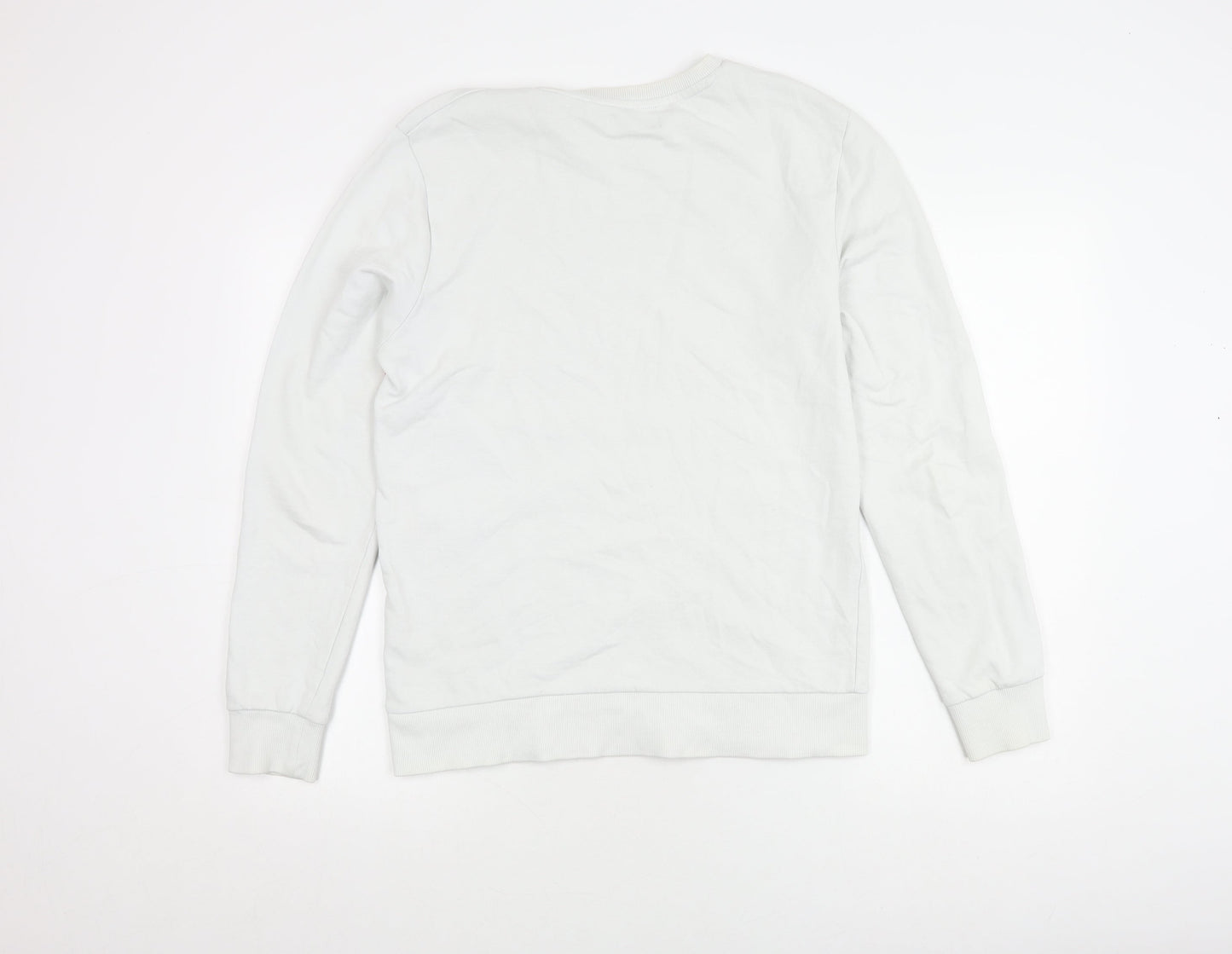 Jack & Jones Men's White Graphic Pullover Sweatshirt M