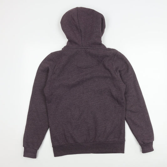 Weird Fish Women's Purple Hooded Jacket, Size 10