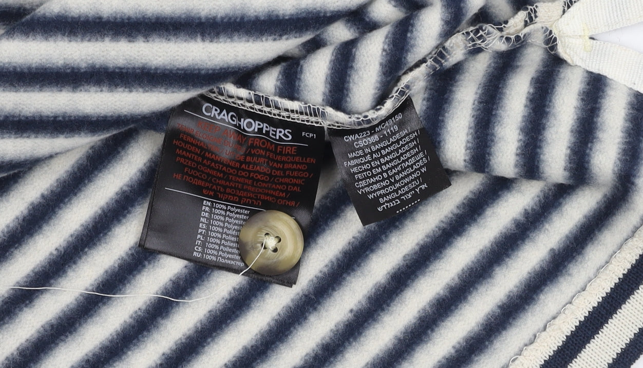 Craghoppers Women's Blue Striped Pullover Jumper Size 18